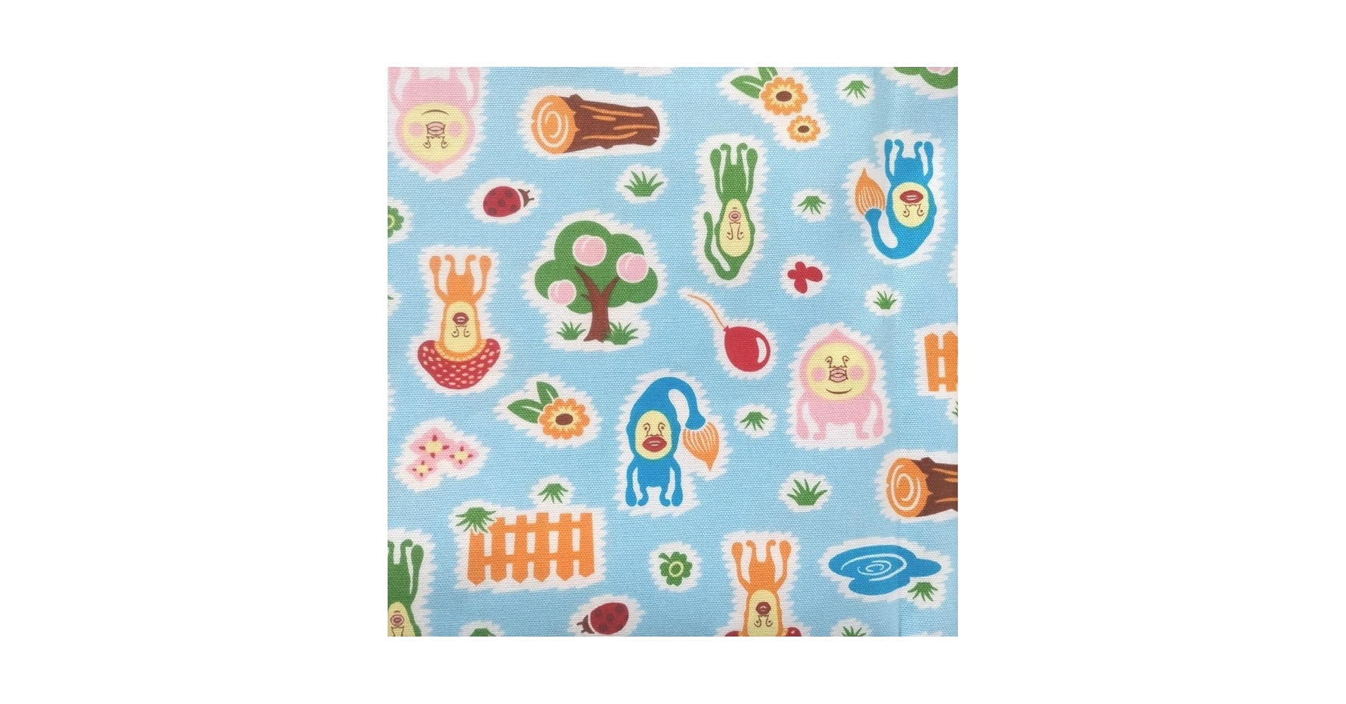 こびとづかん Amazon.co.jp: こびとづかん 生地 布 50㎝ ハギレ オックス生地